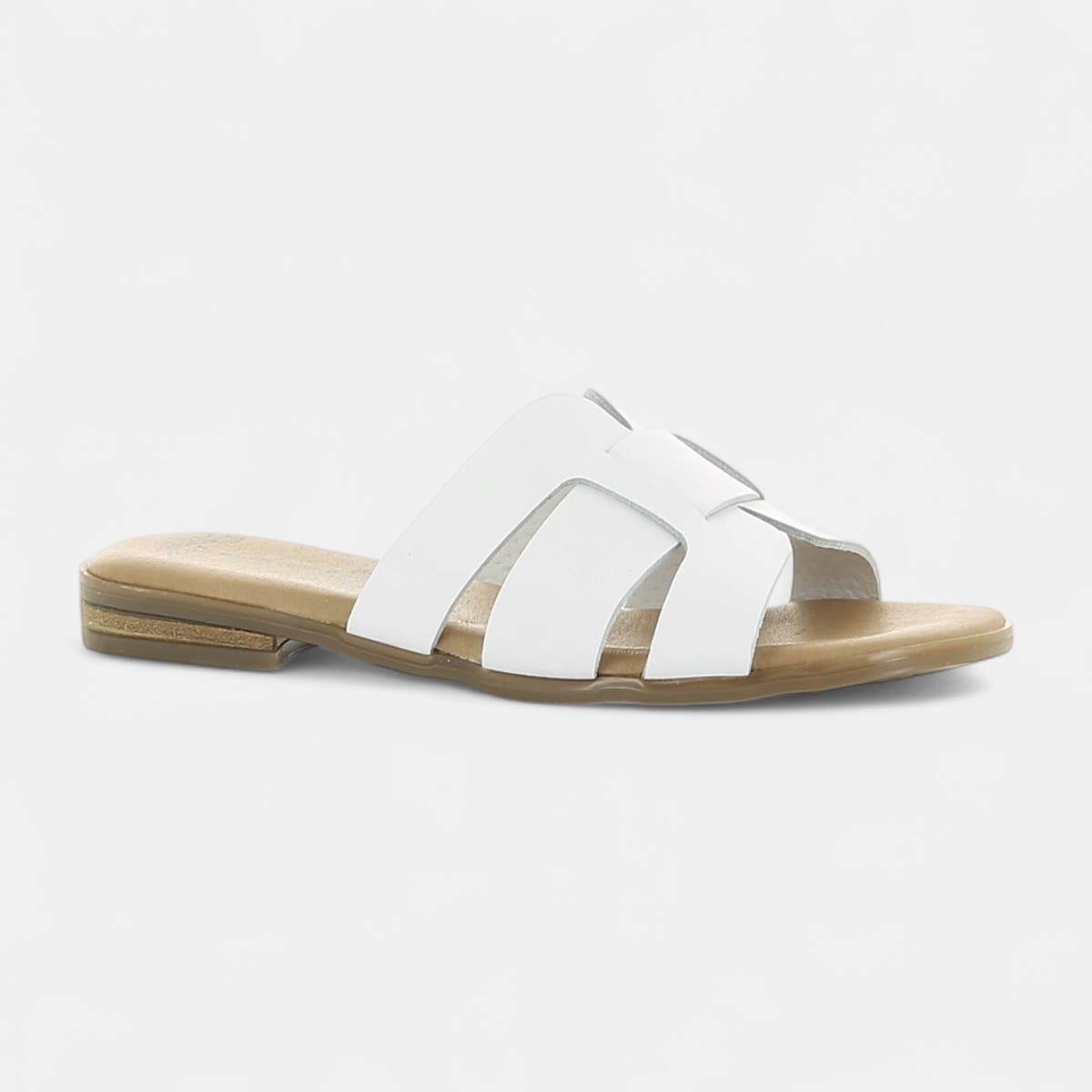 Mules Femme en cuir blanc