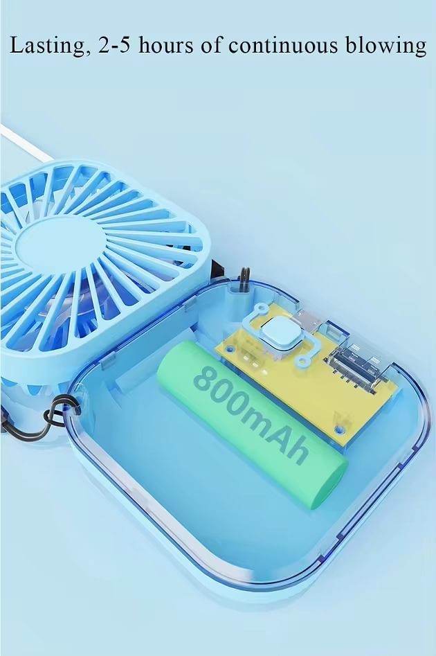 HOMTEC - USB oplaadbare nekventilator (verschillende uitvoeringen)