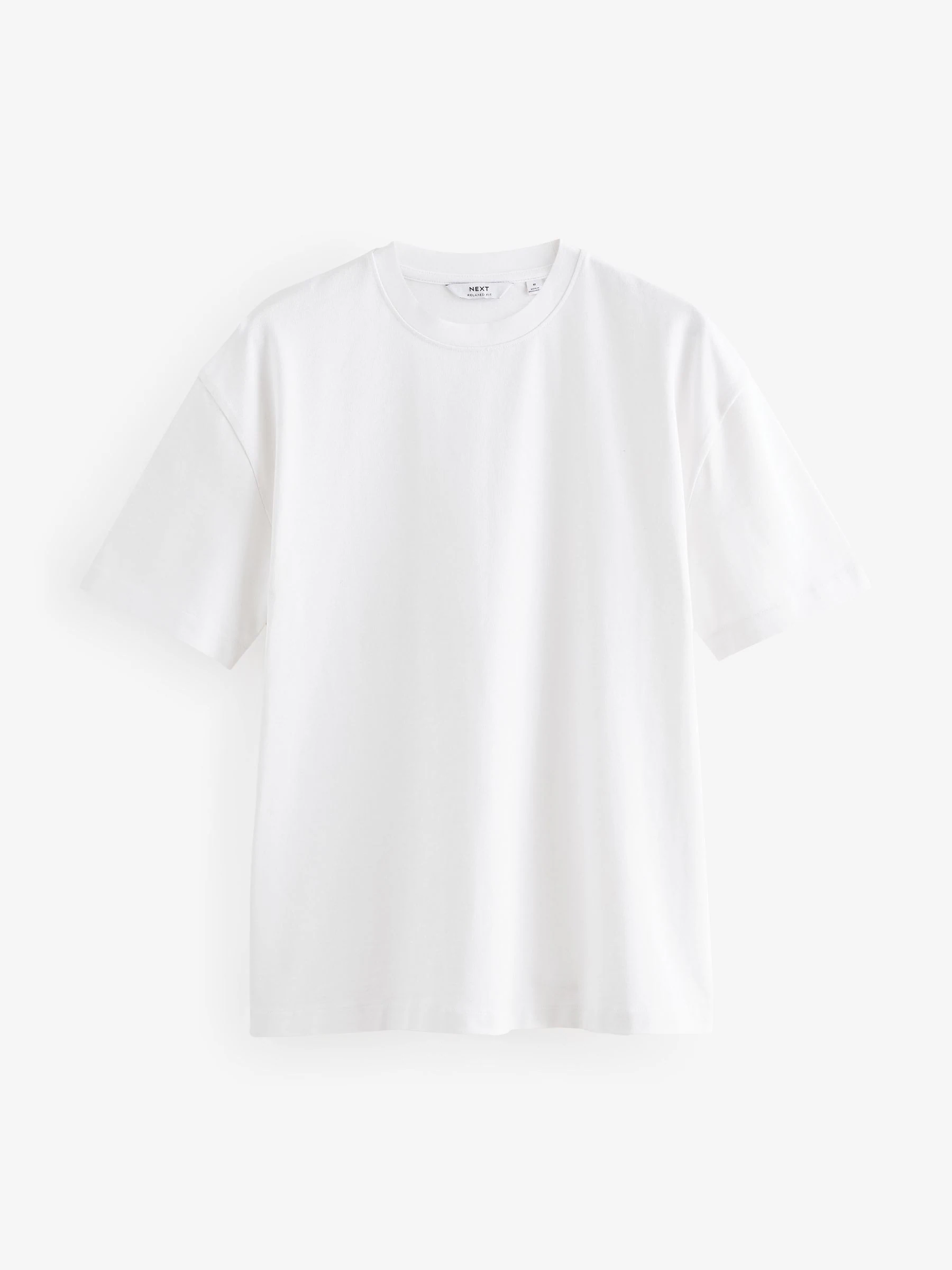 Wit/zwart/marineblauw - Relaxed fit - Verpakking van 3 T-shirts van zware stof