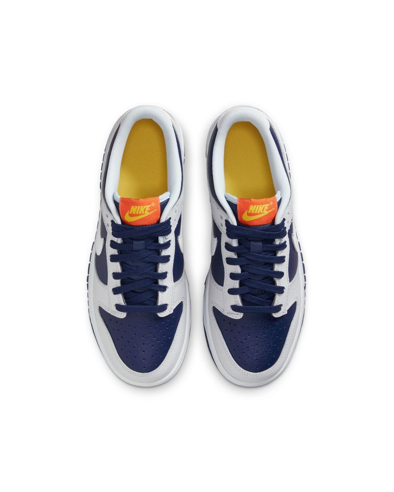Chaussures Nike Dunk Low BG Gris & Bleu pour enfant