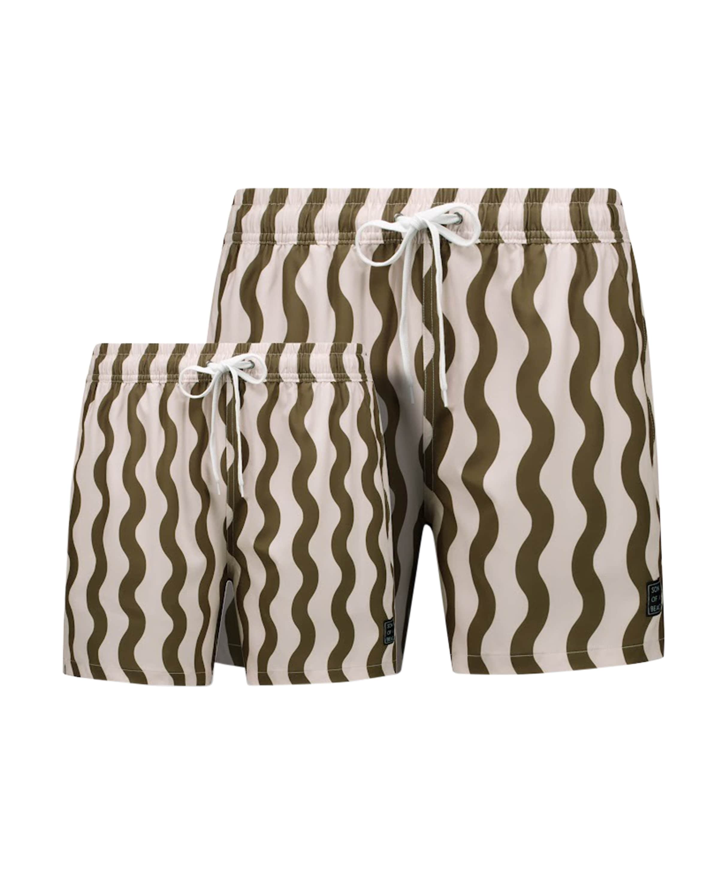 Son of a Beach Jongens zwemshort groen