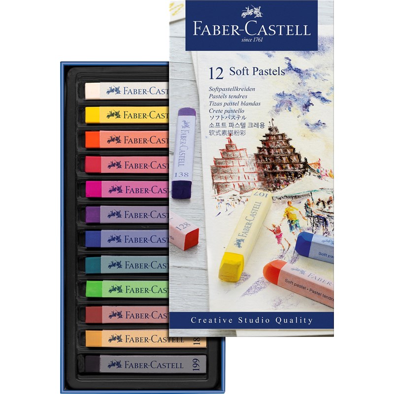 Faber-Castell<br>Kridt Soft Pastel 12 stk.