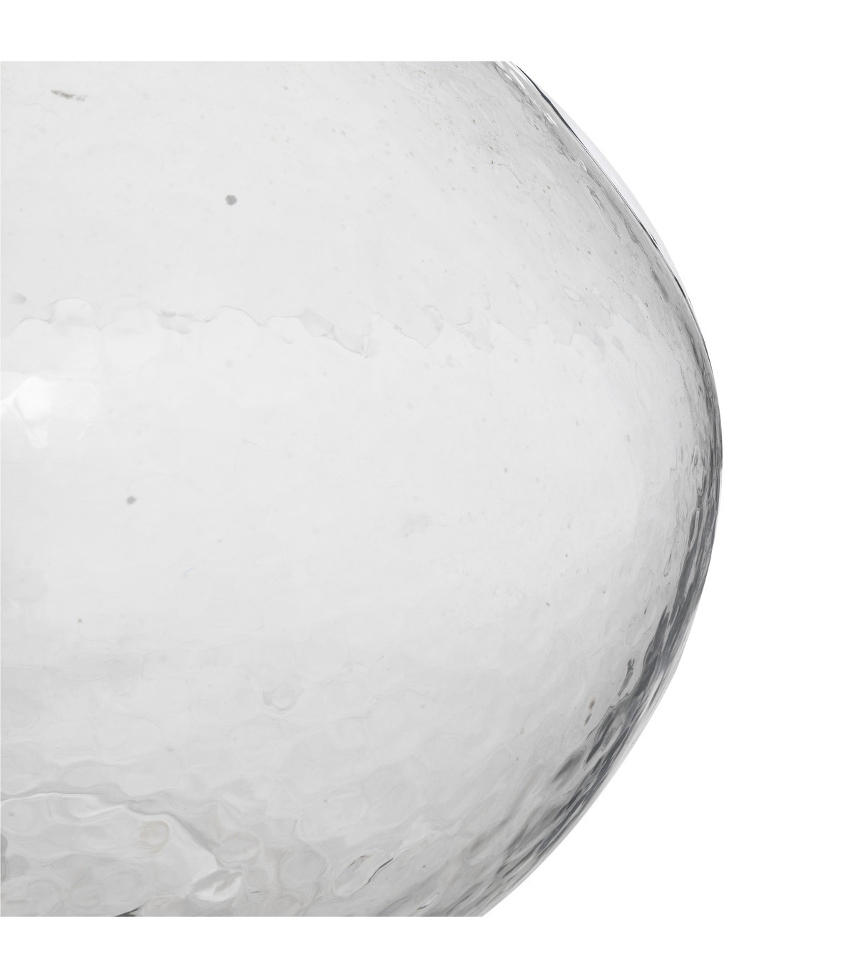 Lampe à poser en métal et verre transparent h 56 cm