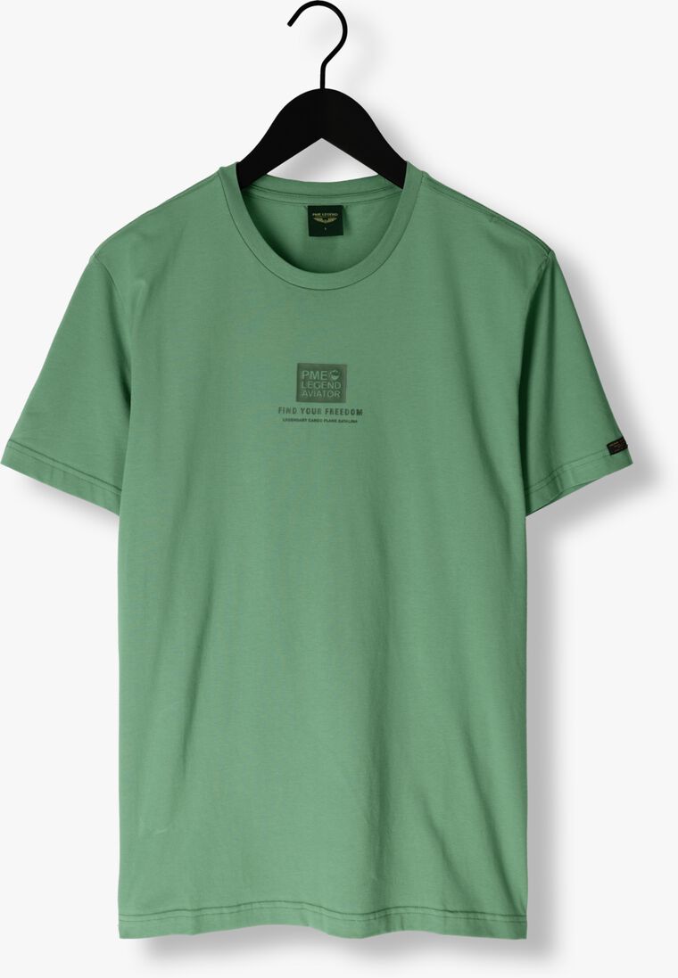 PME LEGEND groene pme legend t-shirt short sleeve r-neck cotton elastan jersey