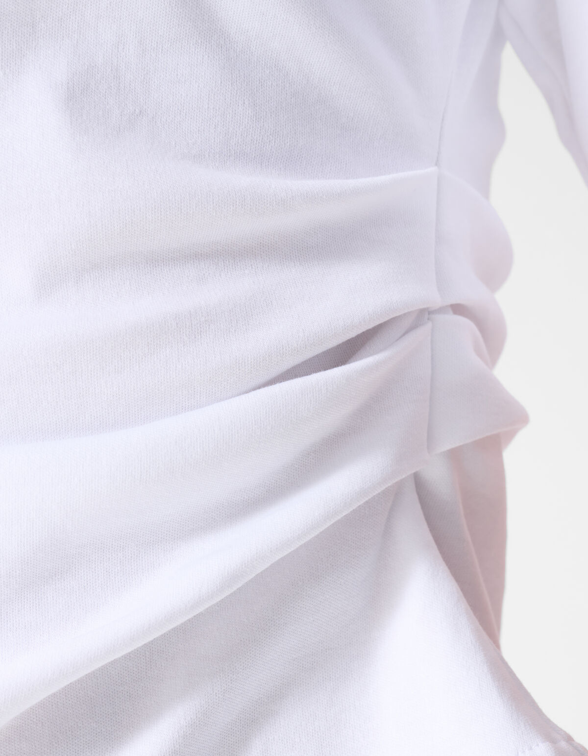 Waisted T-shirt Wit