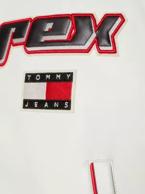 Jaqueta de couro unissex Tommy x Avirex