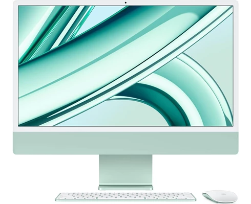 Apple 24-inch iMac - Retina 4,5K display, M3 chip 8‑core CPU   10‑core GPU, 8GB RAM, 256GB SSD - Green