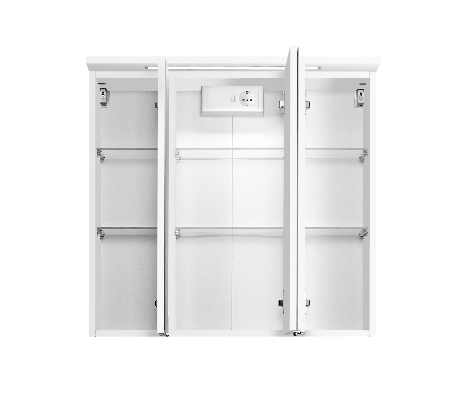 3D-Spiegelschrank BOLOGNA - weiß - 70 cm breit