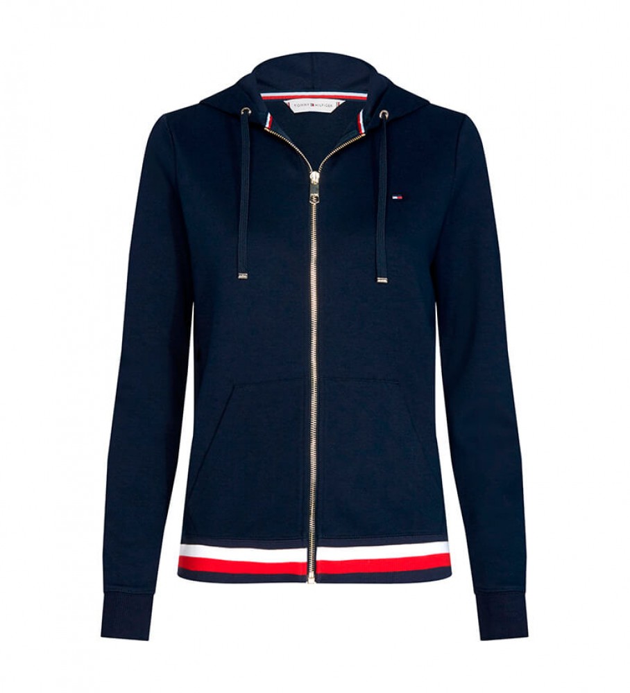 Moletom Tommy Hilfiger Heritage azul marinho com zíper