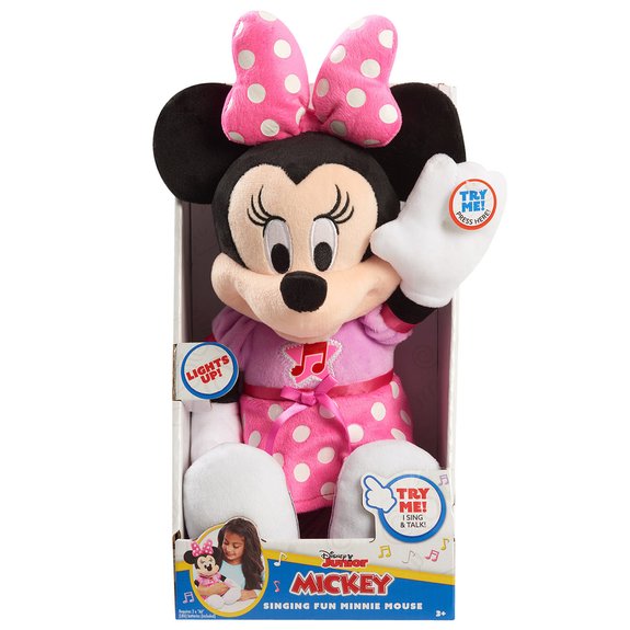 Peluche Minnie 30 cm Sonore et Lumineuse