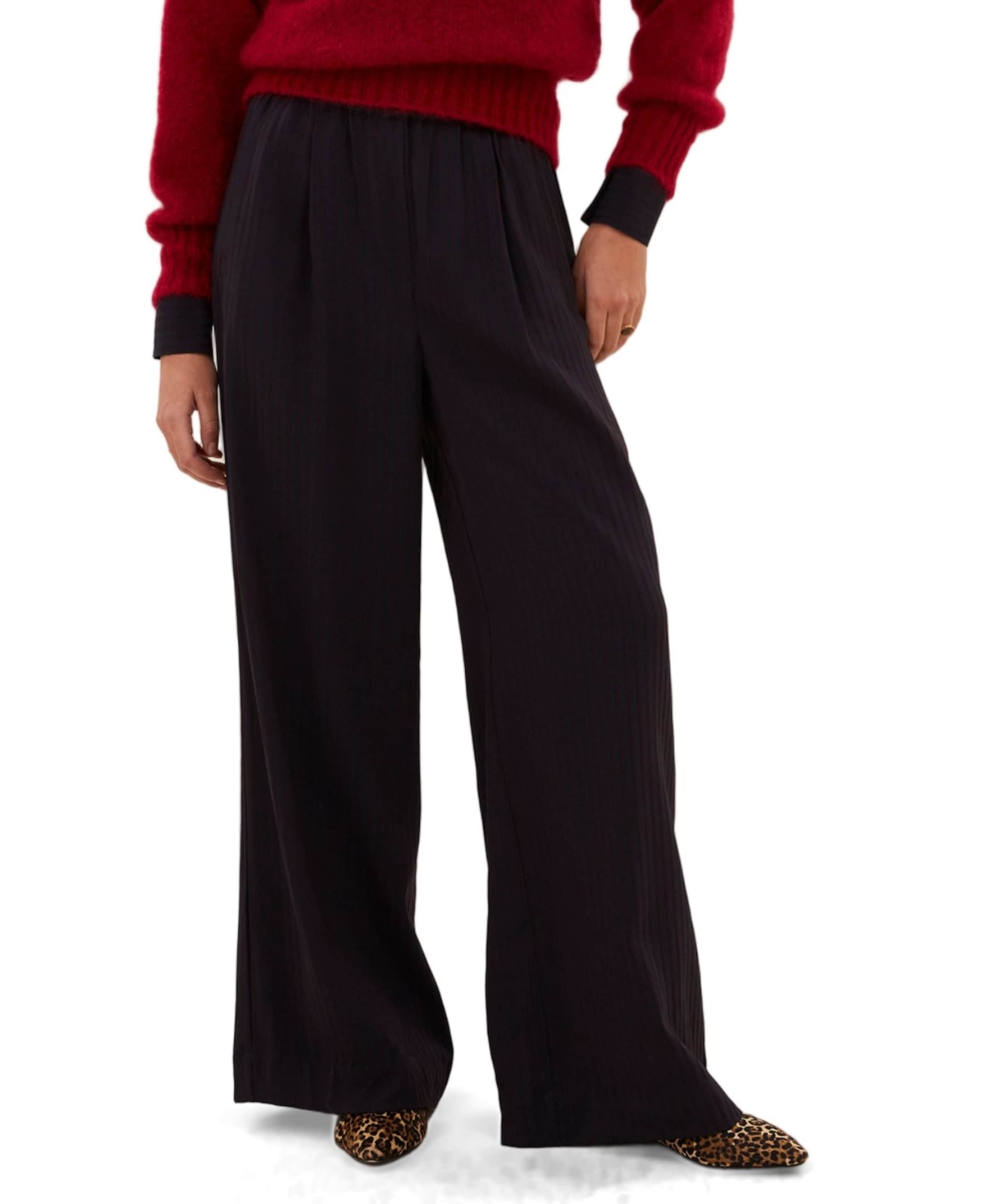 by-bar benji wide stripe pants dames broek bordeaux
