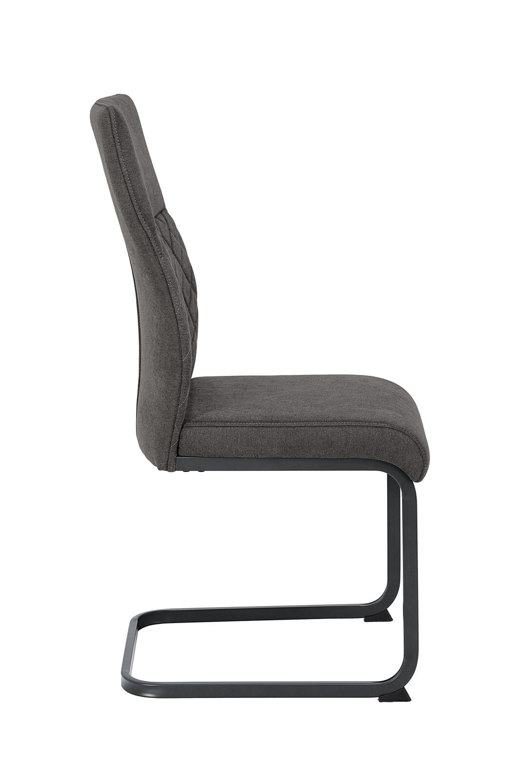 Stuhl Samira Webstoff Vintage Grau / Gestell Grau pulverbeschichtet