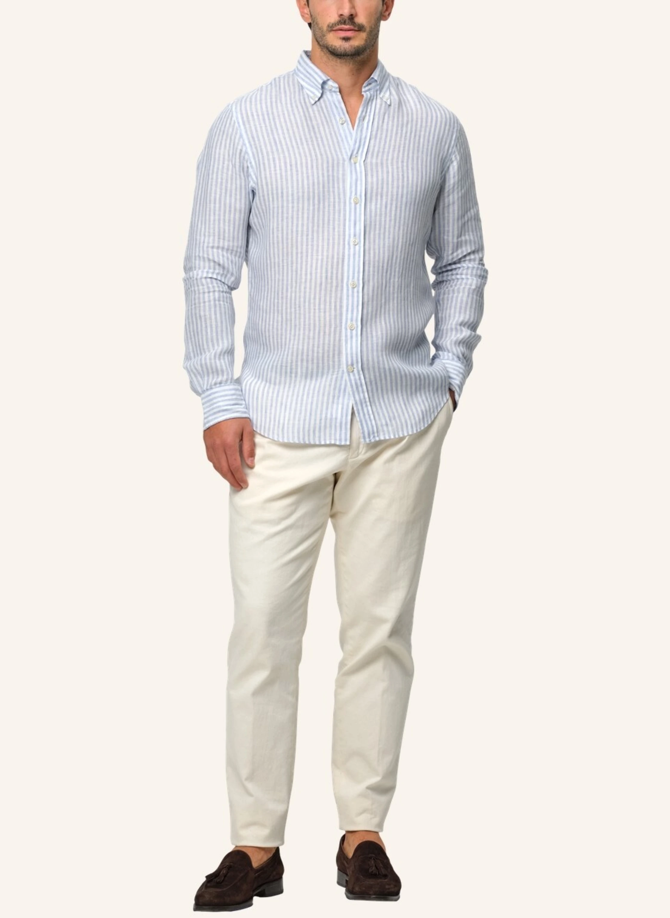 PROFUOMO Leinenhemd Slim Fit