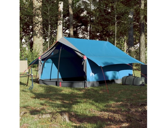 VIDAXL - Pack camping Tente de camping 2 personnes bleu 193x122x96 cm taffetas 18...