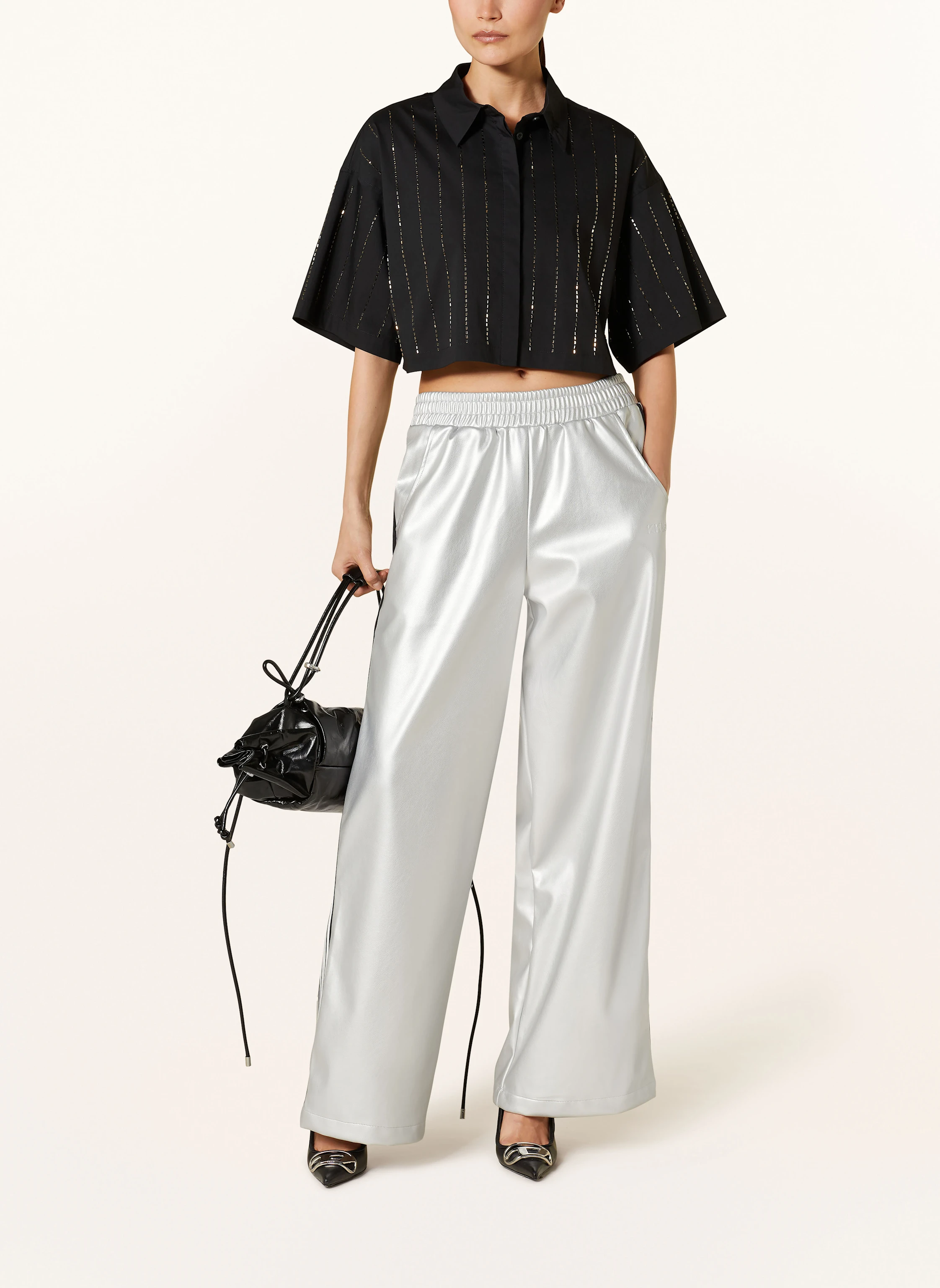 KARO KAUER Cropped-Hemdbluse
