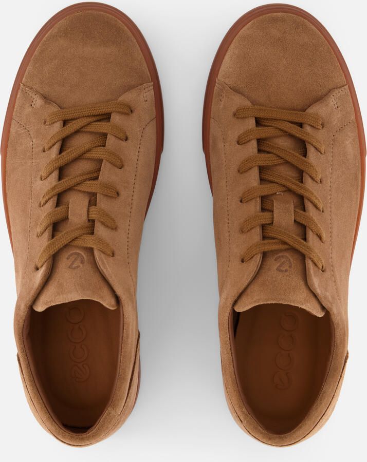 ECCO Soft 10 M lace Sneakers bruin Suéde