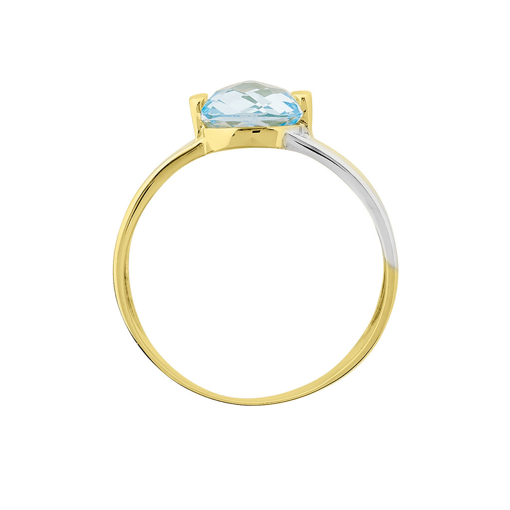 Bague Suzana Or Bicolore Topaze