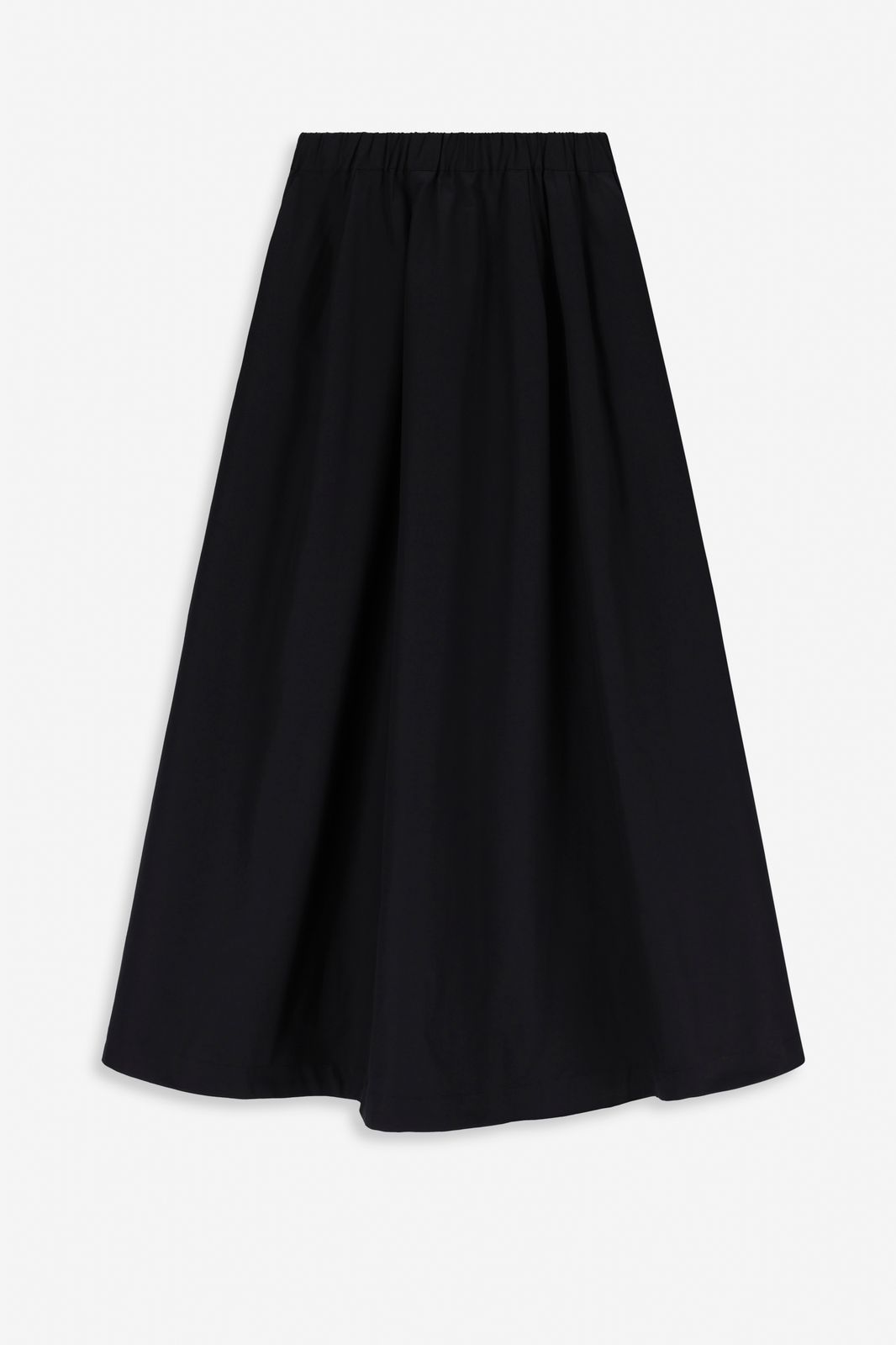 Zwarte wijde maxi rok