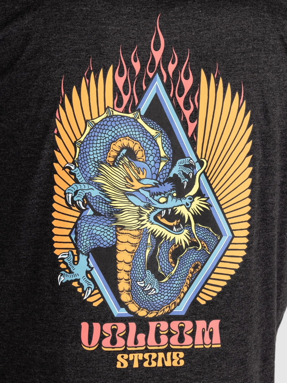 Volcom Draggin Stone Hth T-Shirt heather black