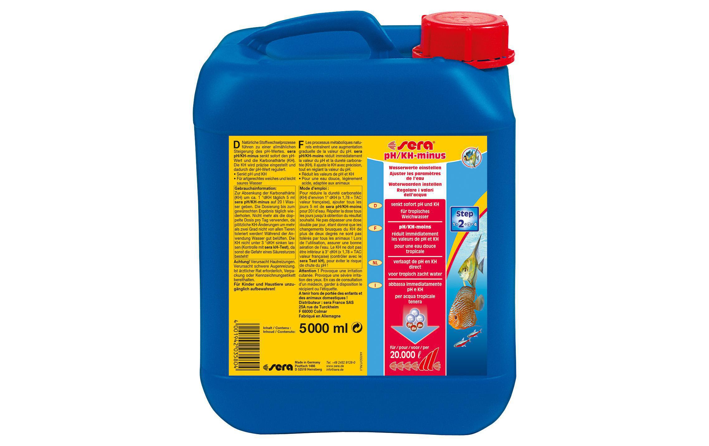 Wasseraufbereiter pH/KH -minus, 5 lTeichpflegemittel