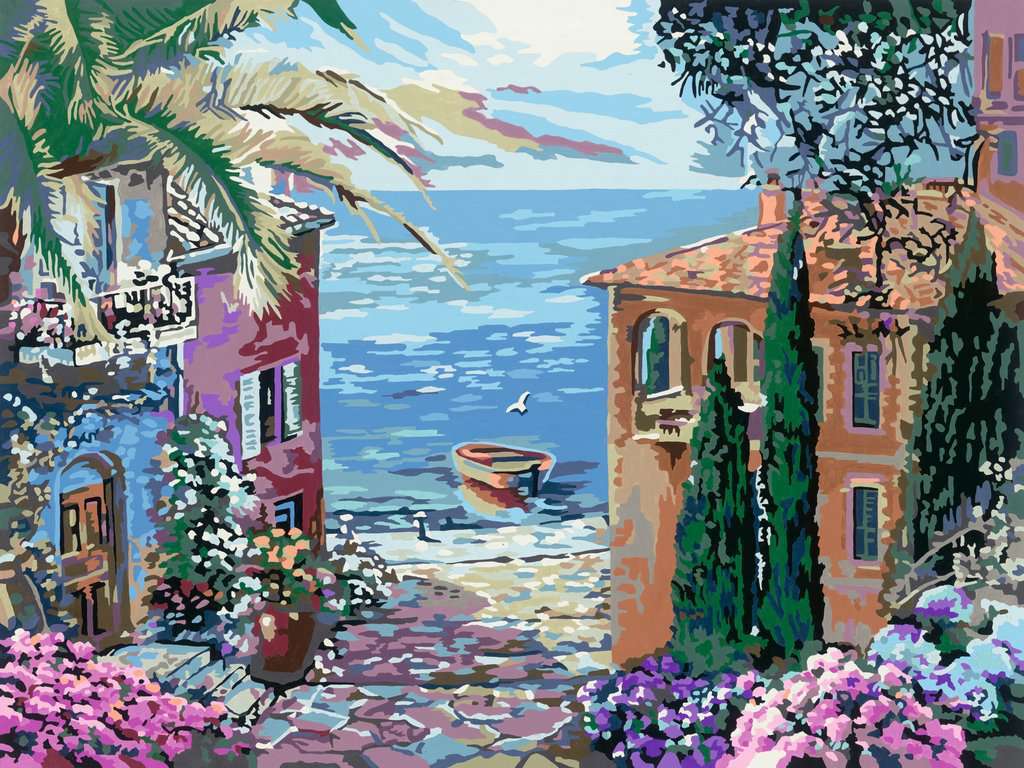 Ravensburger Spiel Leinwand Mediterrane Landschaft