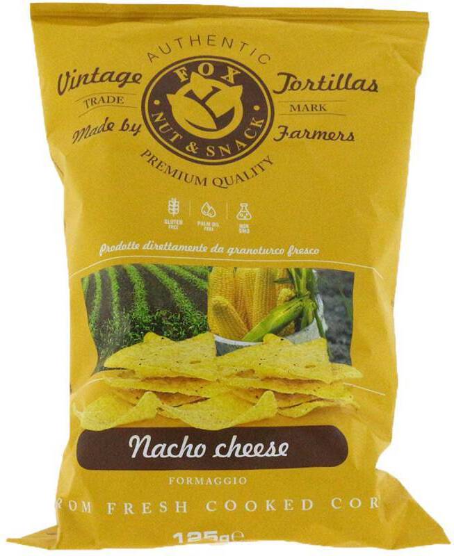 Fox Italia tortilla chips nacho cheese 125 gr