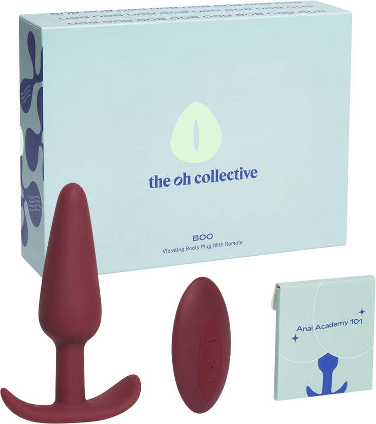 The Oh Collective Boo - Vibrating butt plug with remote control Midnight purple
