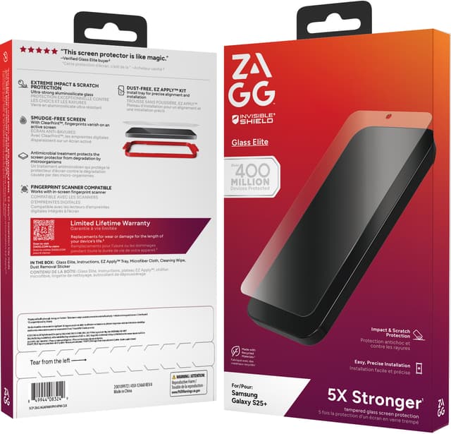 Zagg Glass Elite Samsung Galaxy S25+ skærmbeskytter