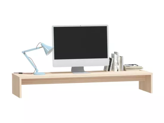 Support de moniteur 100x27x15 cm Bois de pin solide