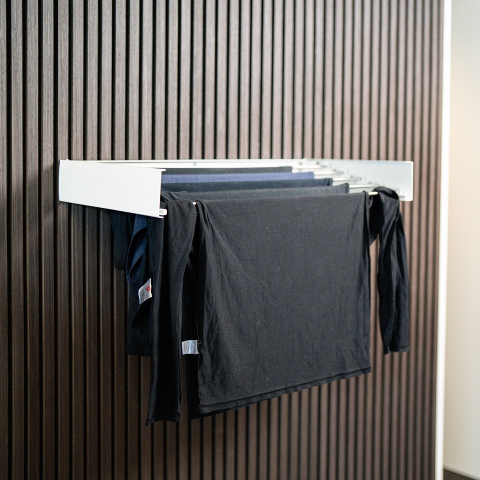 Scandinavian Collection - Foldbar væggmonteret tørrestativ - 80 x 40 x 9.5 cm