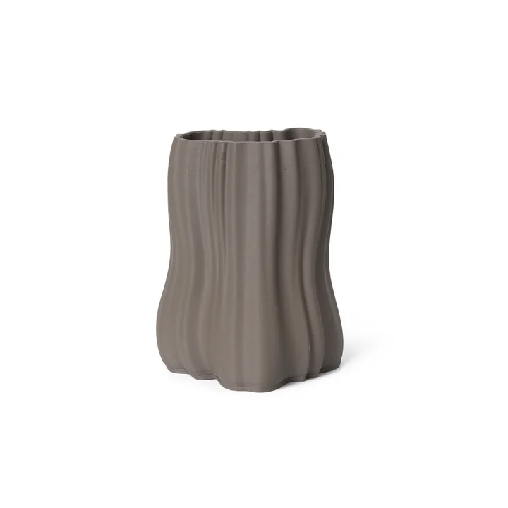 Ferm Living - Moire Vase, H 20 cm, off-white