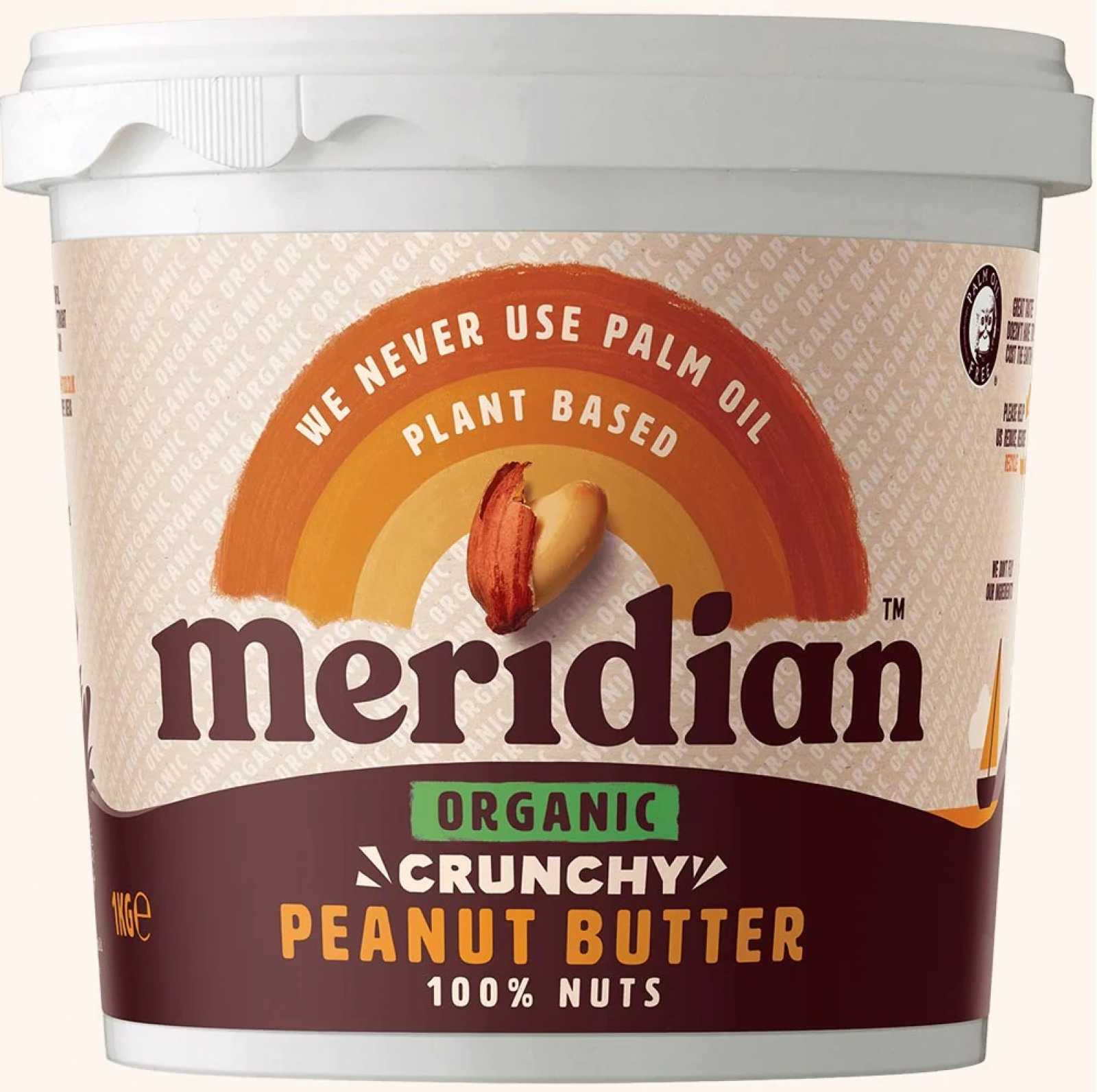 Manteiga de amendoim orgânica Meridian Foods, 1 kg