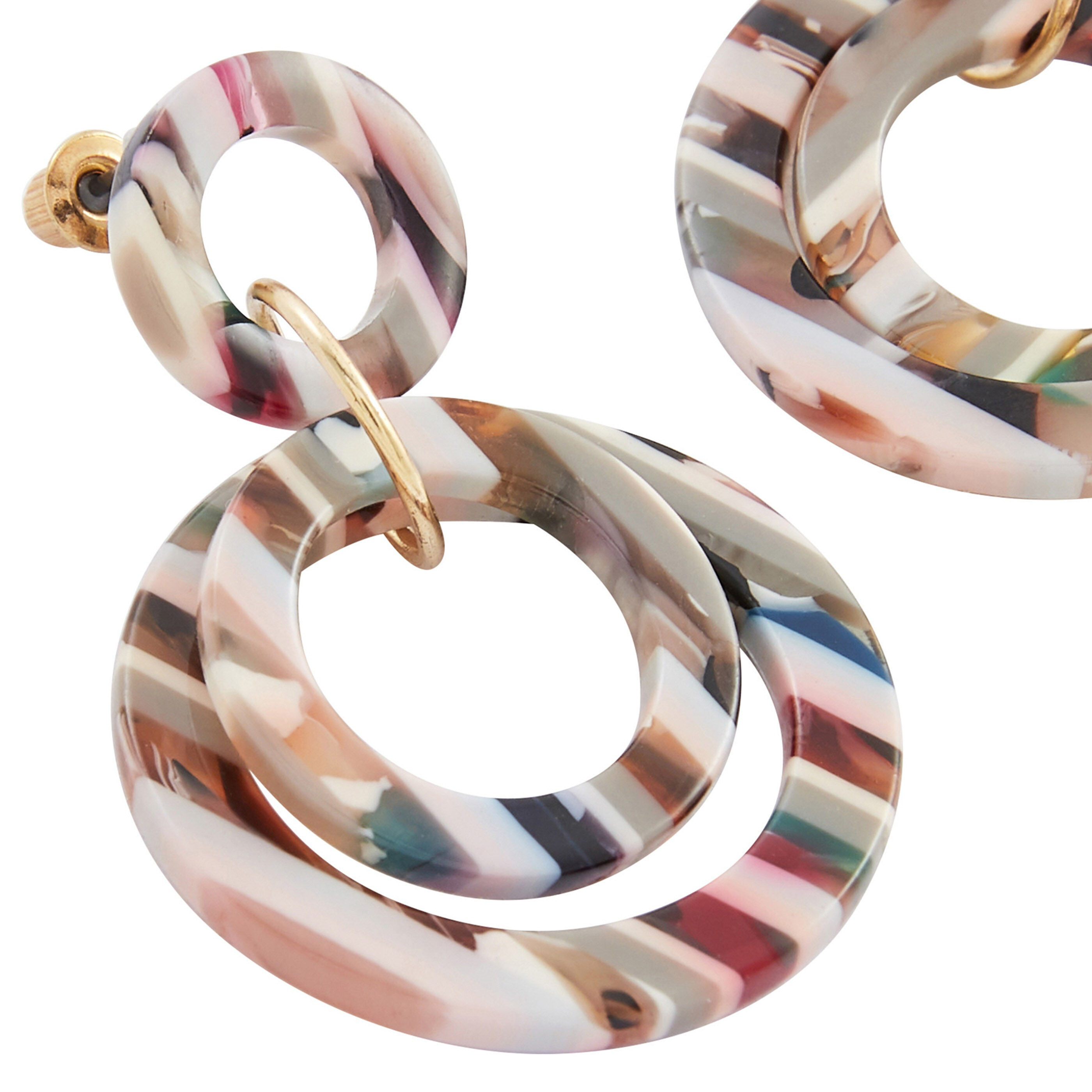 Boucles d'oreilles anneaux entrelacés - BIJOUX
