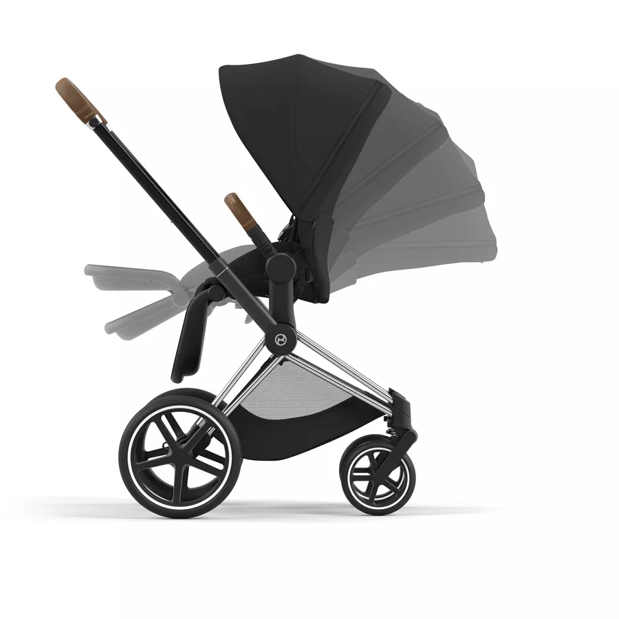cybex PLATINUM Kombikinderwagen New Priam Chrome Brown Sepia Black