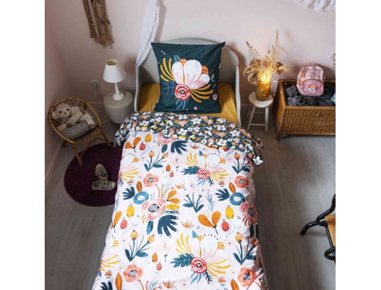 TERRE DE NUIT - Parure de lit housse de couette Parure de lit champêtre 240x220 cm