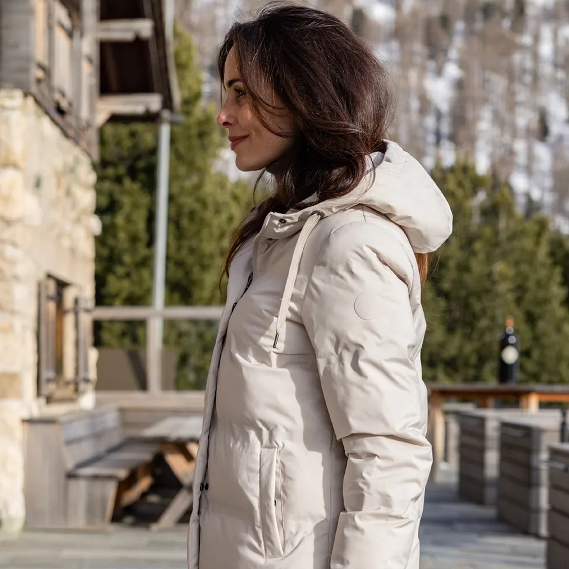 Frauen Steppmantel Paulina silver lining