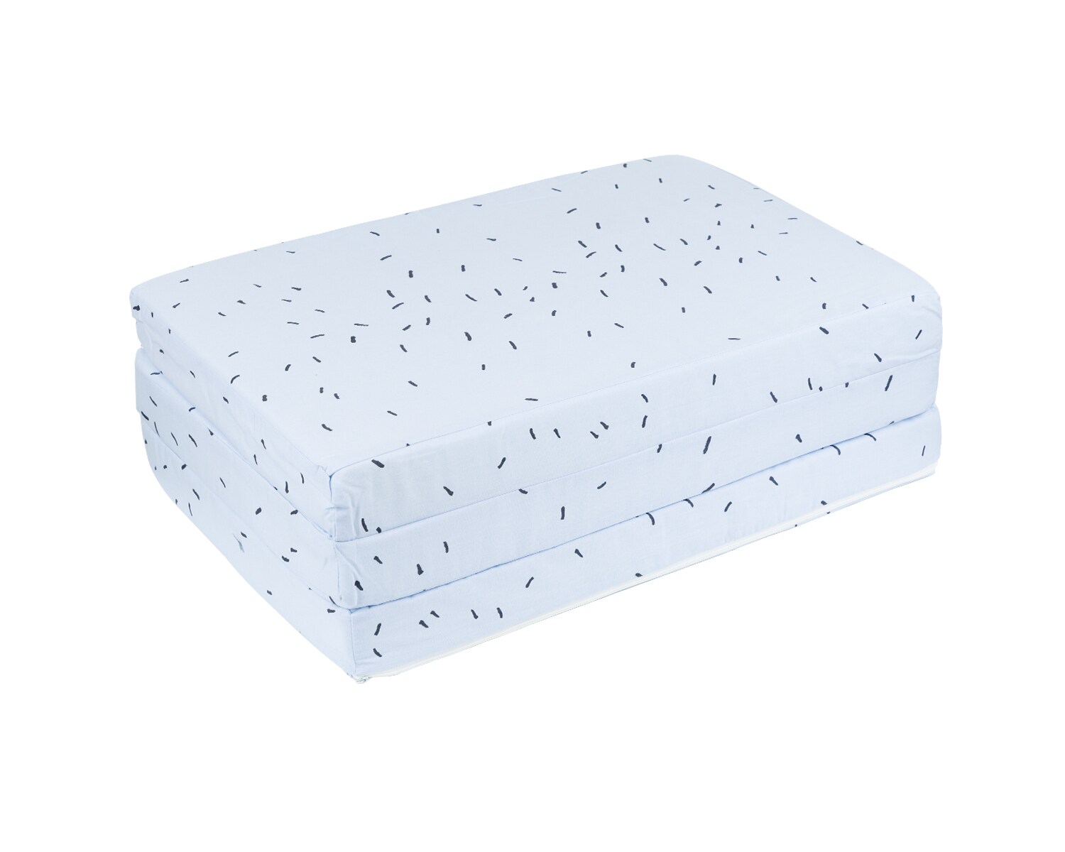Kikkaboo Babybett-Faltmatratze Bear with me 120 x 60 x 5 cm Bezug 100% Baumwolle blau