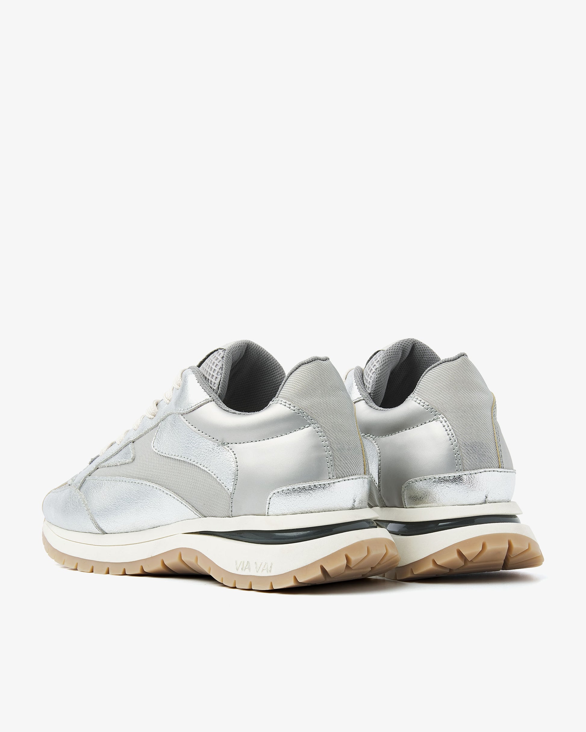 VIA VAI zilveren dames sneakers Usher Riggs