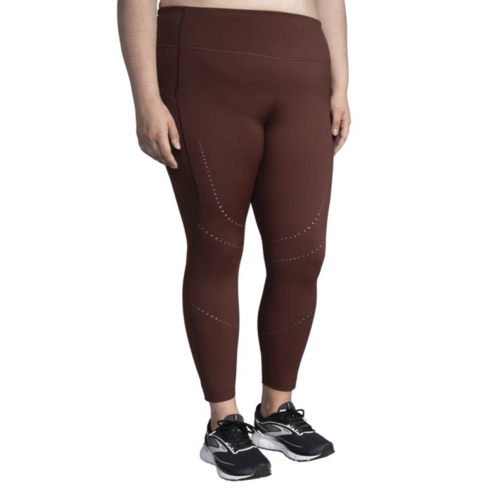 Brooks Dame Lange tights Method 7/8 Tight Brun