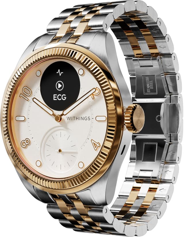 Withings ScanWatch Nova Brilliant hybridur 39 mm (guld)