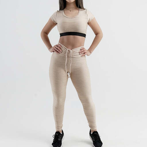 Conjunto Forza com Top Texturizado e Legging