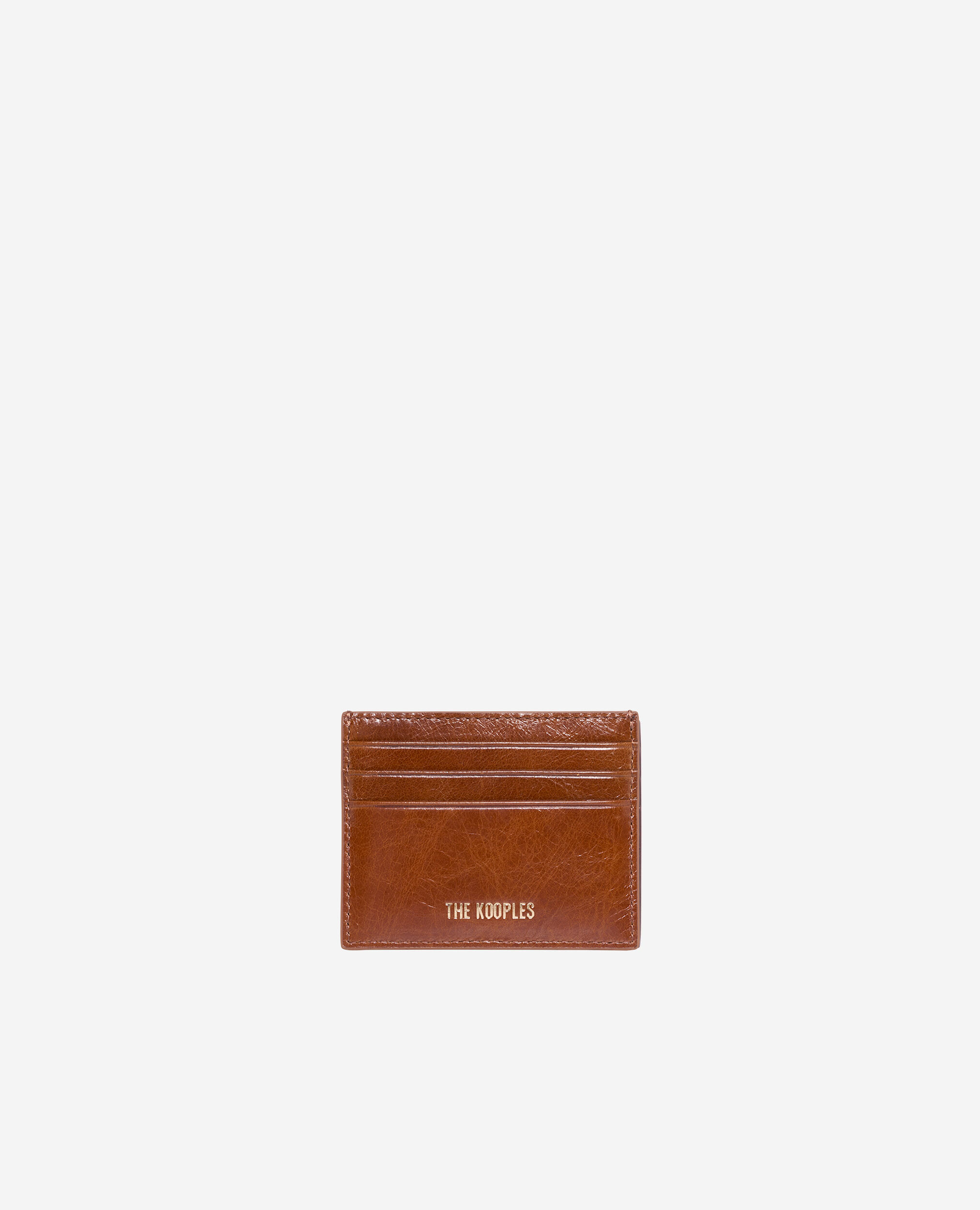 Porte cartes Amelia en cuir marron