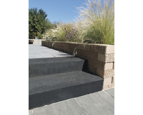 Betonblok trap antraciet 50 x 35 x 15 cm