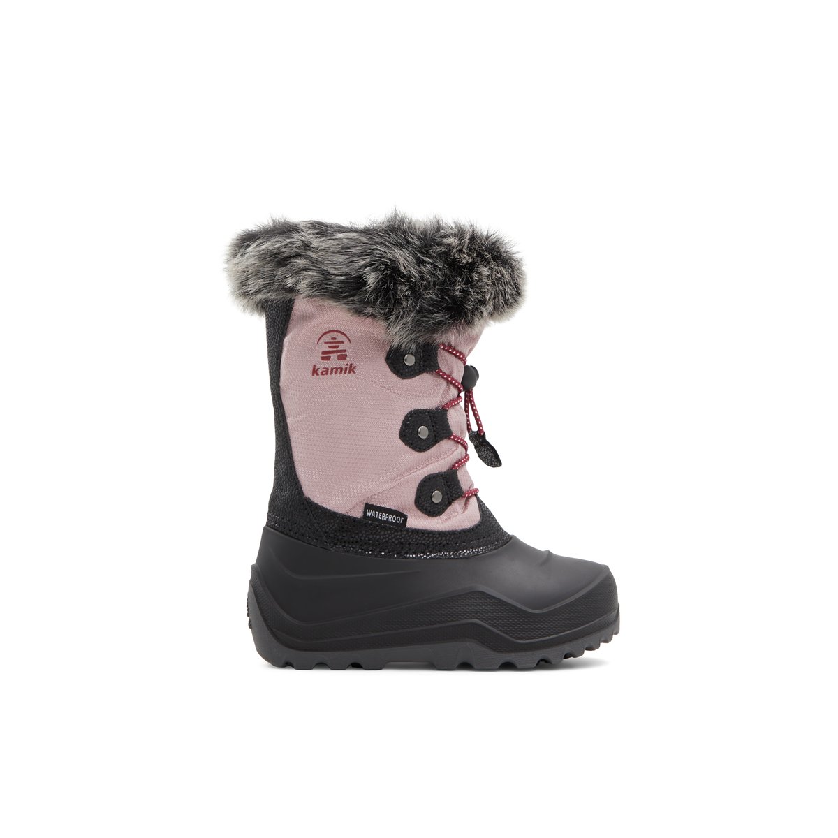 KAMIK-Powdery_3-jg-Bottes d'hiver - Semelle tracteur - Rose Clair