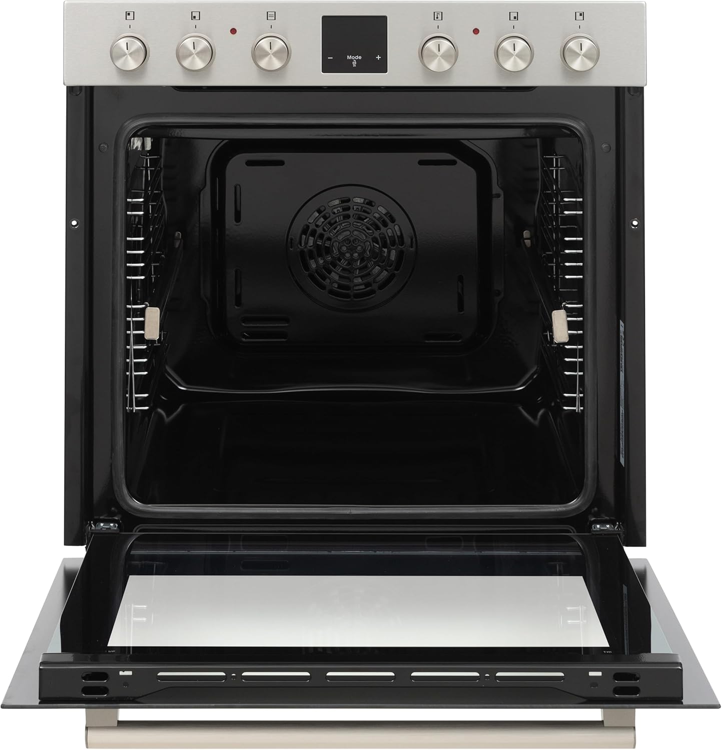 Telefunken Einbauherd-Set | Elektro-Herd-Kochfeld-Kombination | Mit Induktionskochfeld (4 Zonen) | Backofen mit Ober-Unterhitze und Umluft | Teleskopauszug | 78 Liter | 60 cm | Herdset B-HS-75-I-I