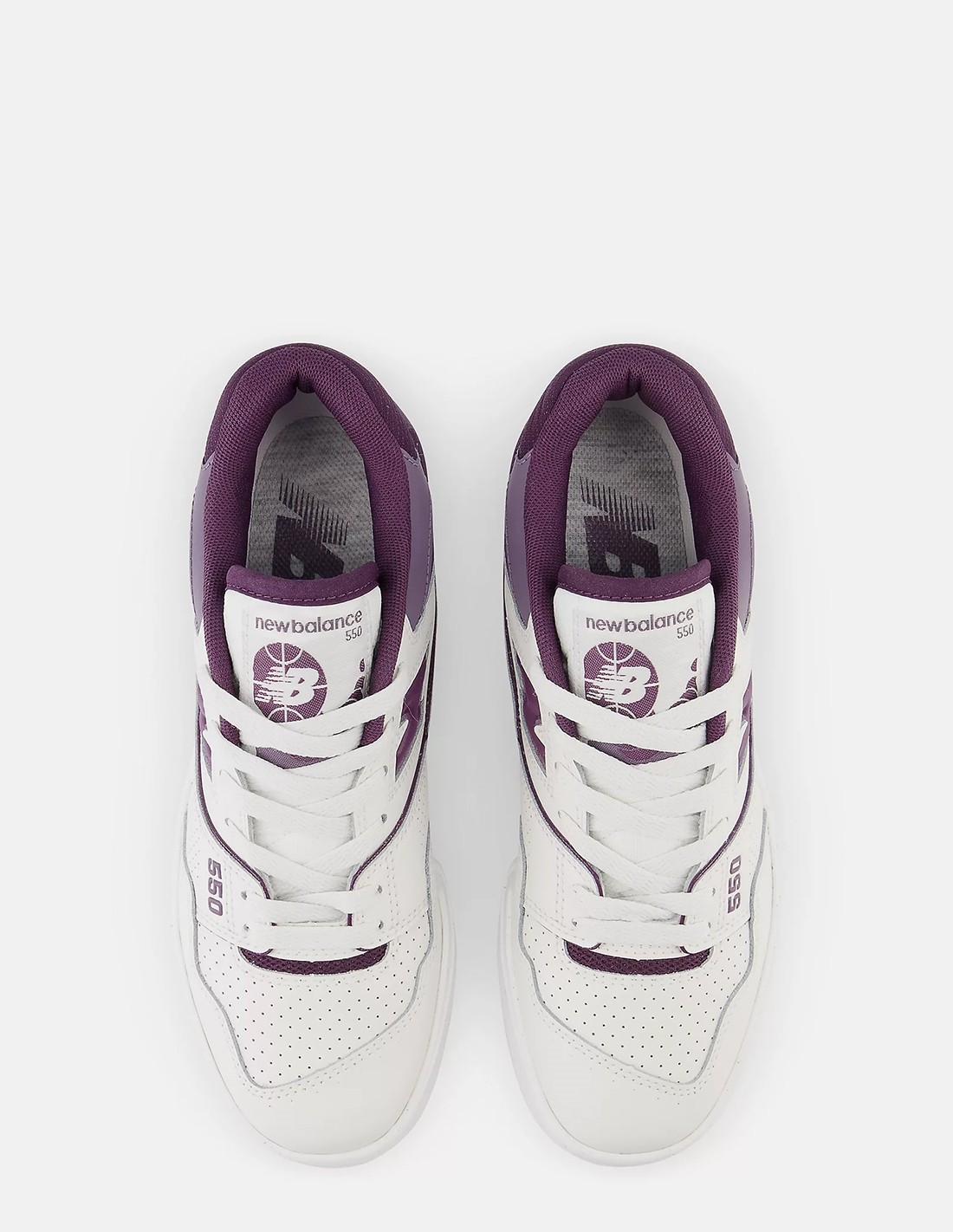 new balance Sneakers Femme 550 Cuir Blanc/Violet