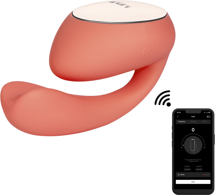 LELO Ida Wave Rabbit Vibrator Koral