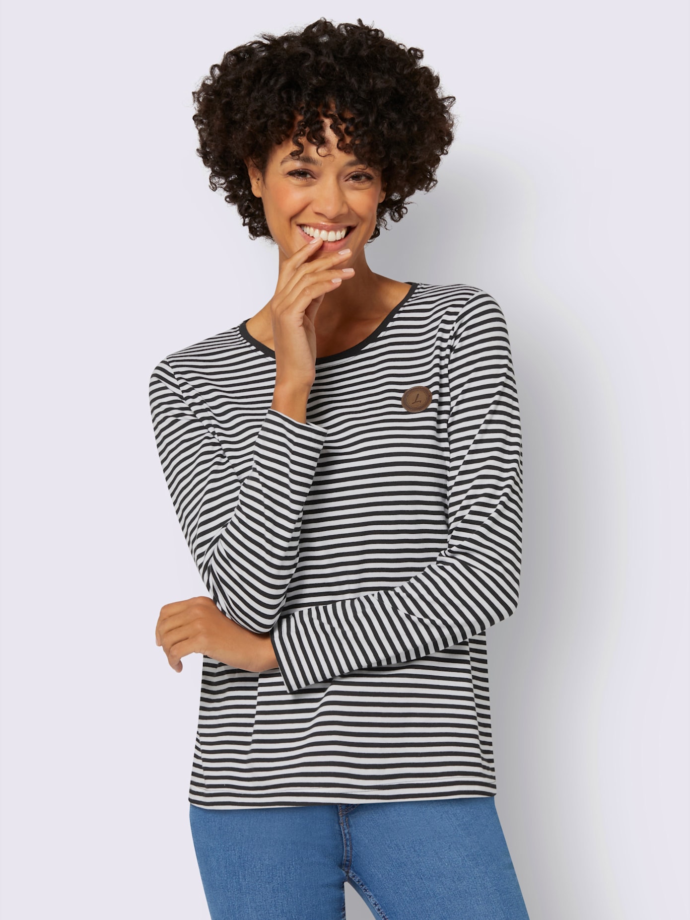 T-shirt détails en qualité lisse