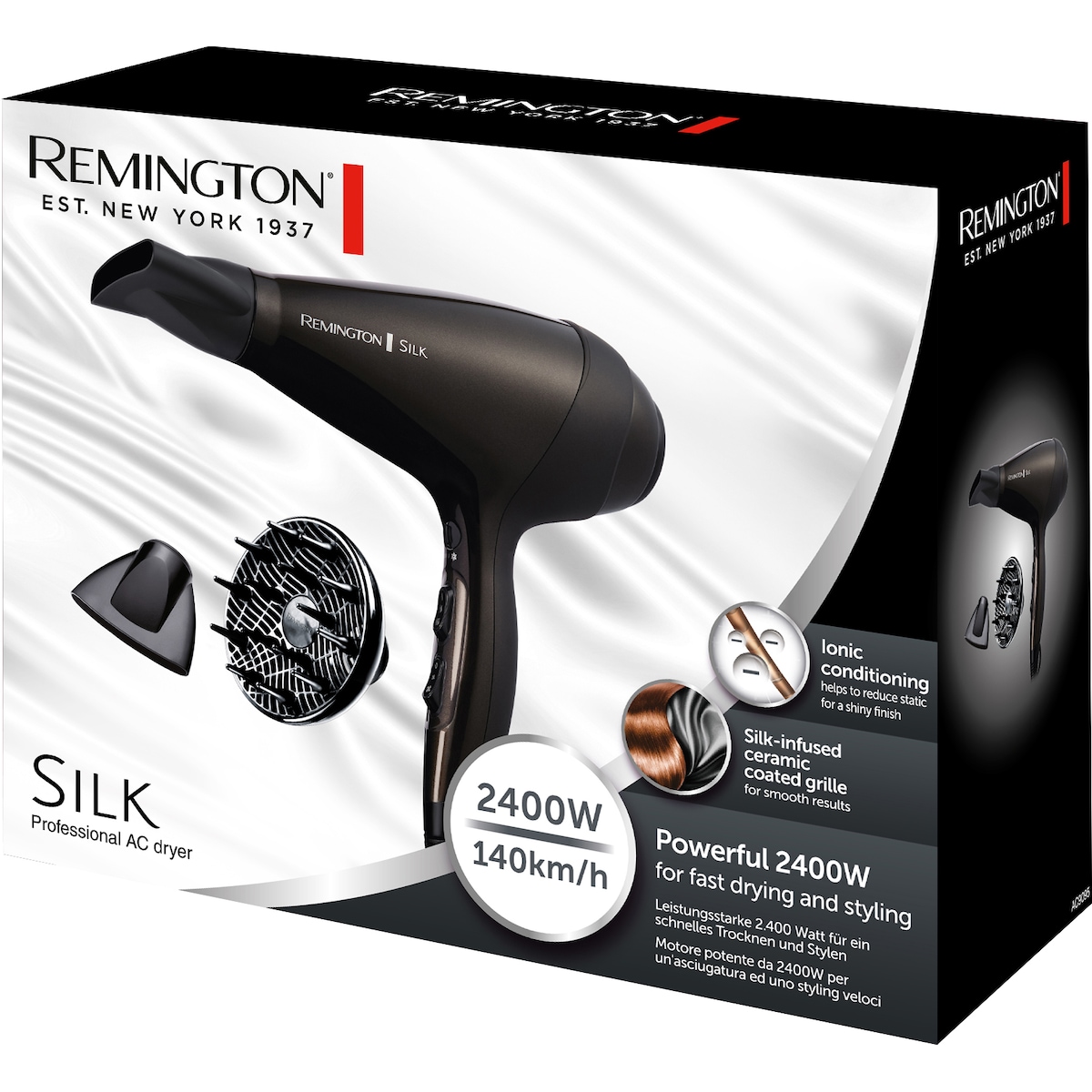 Remington Silk hårføner AC9095 (sort)