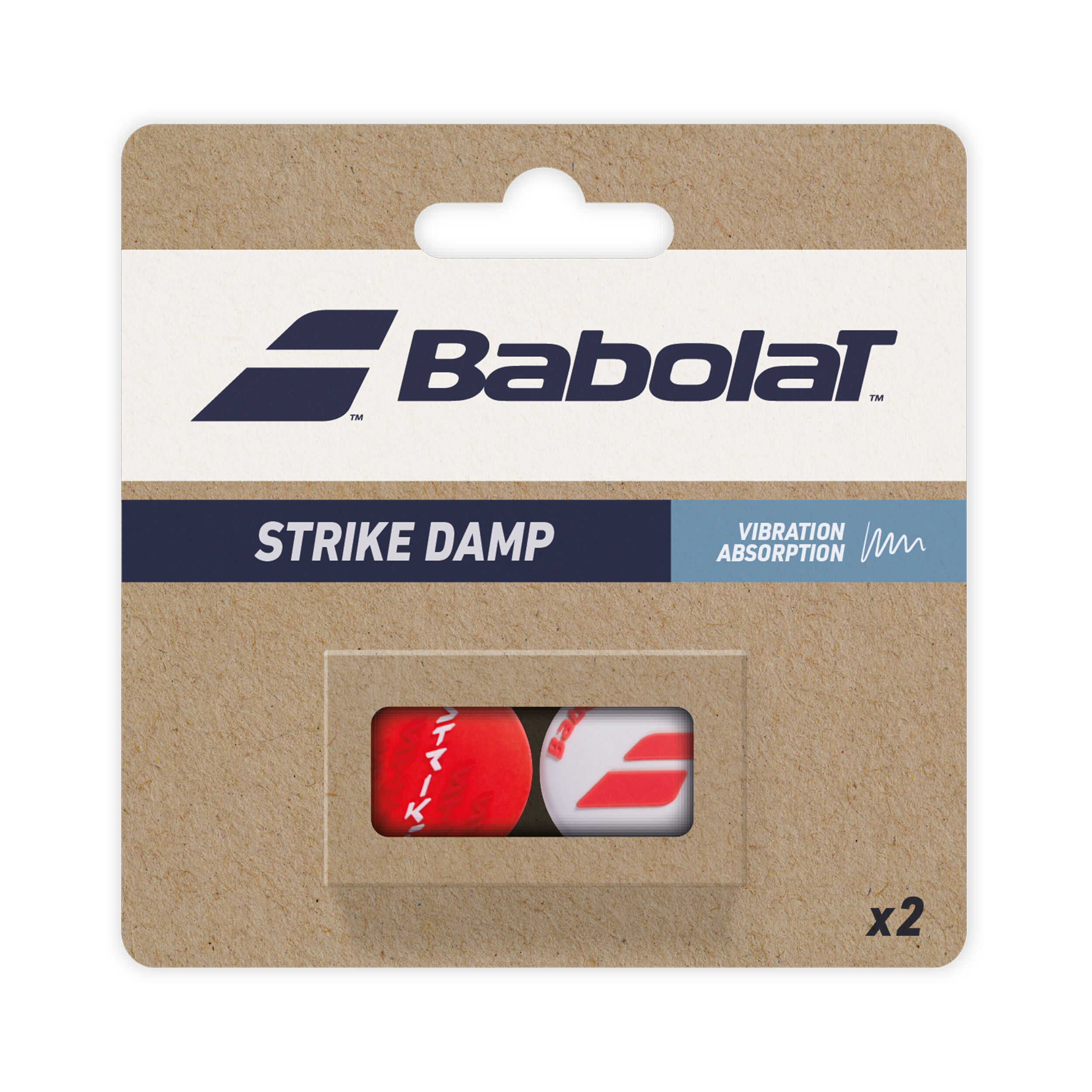 Babolat Strike Damp Antivibrateur Pack De 2 Unités - Blanc